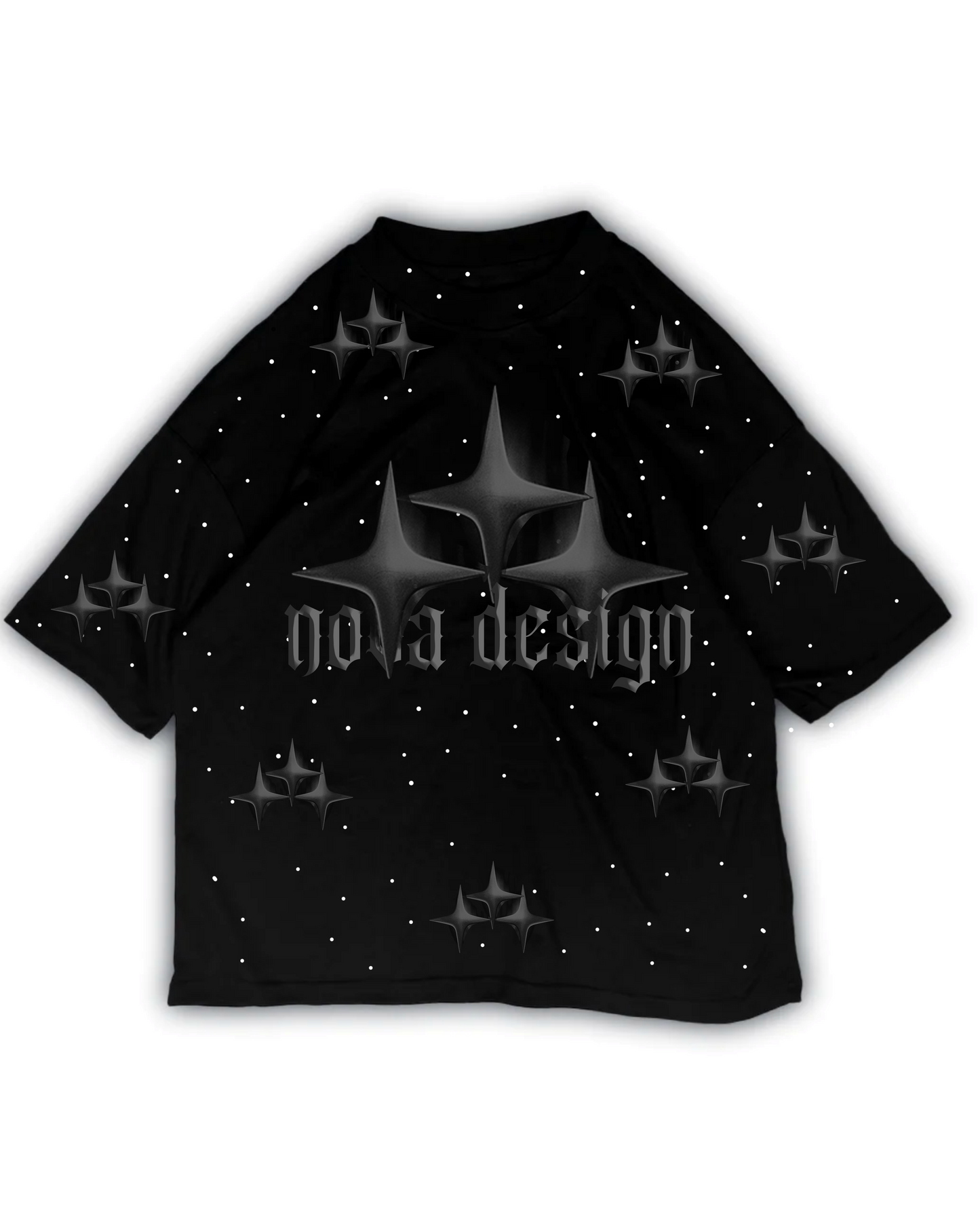 BLACK STARS FULL STARS OVER PREMIUM TEE