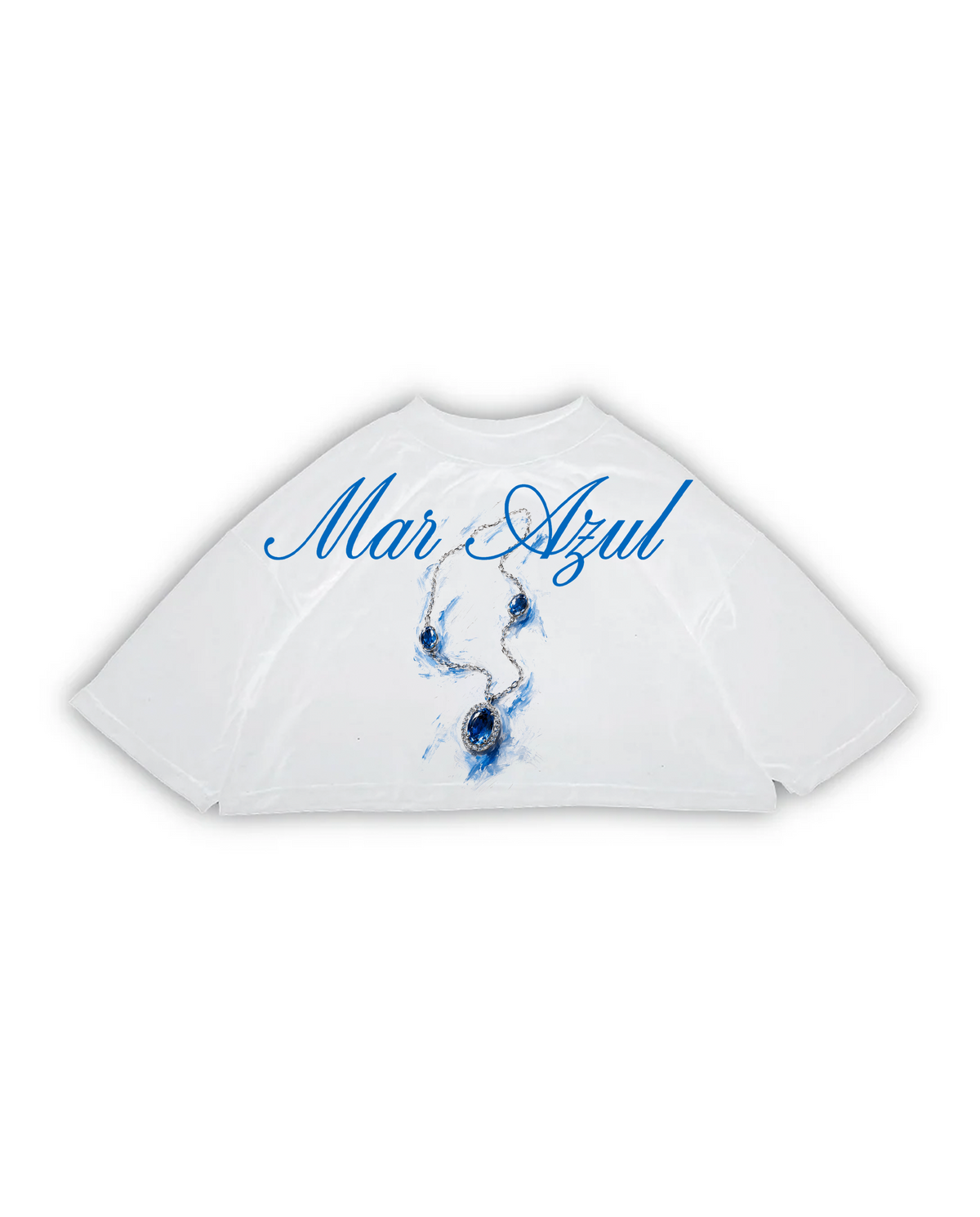 MAR AZUL CROP TOP OVERSIZE PREMIUM