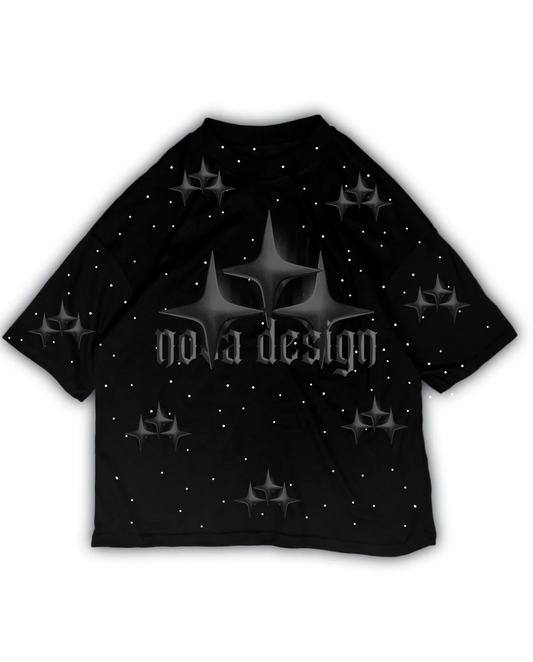 BLACK STARS FULL STARS OVER PREMIUM TEE