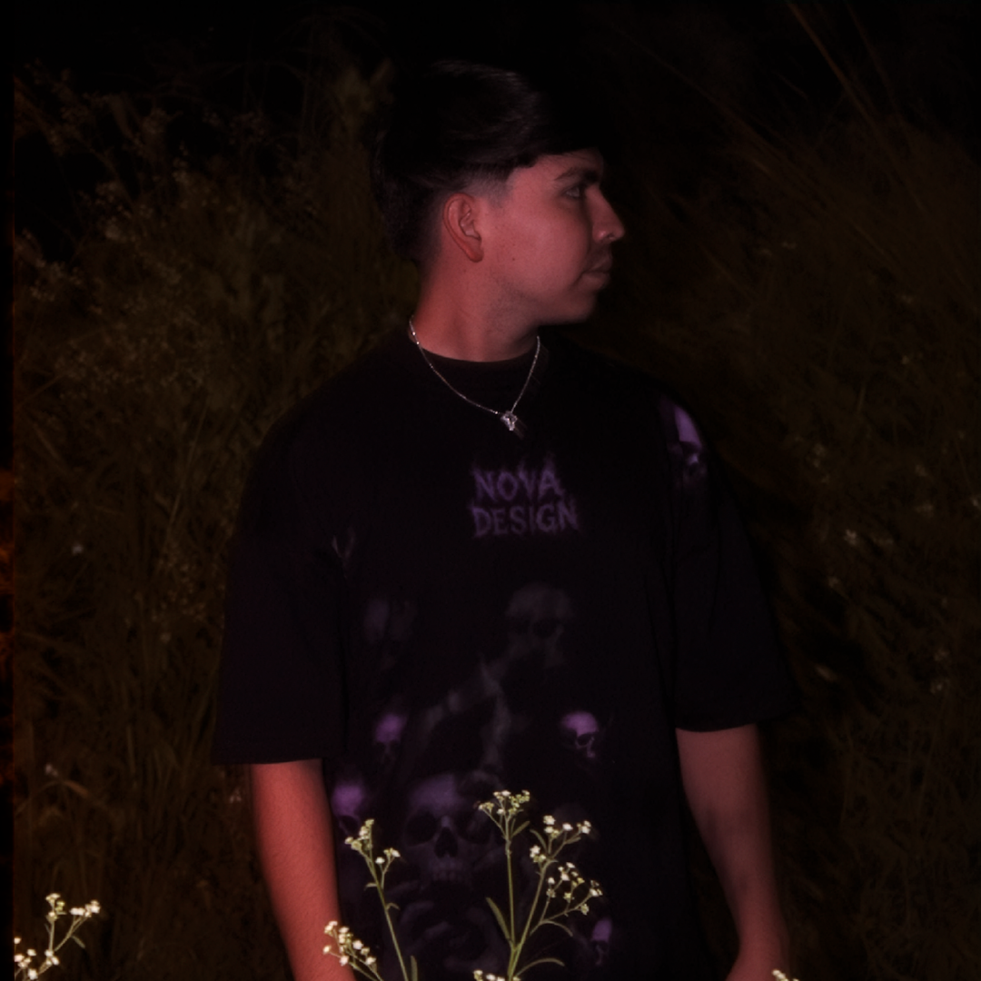 PURPLE SHADOWS FULL PEDRERIA OVER PREMIUM TEE