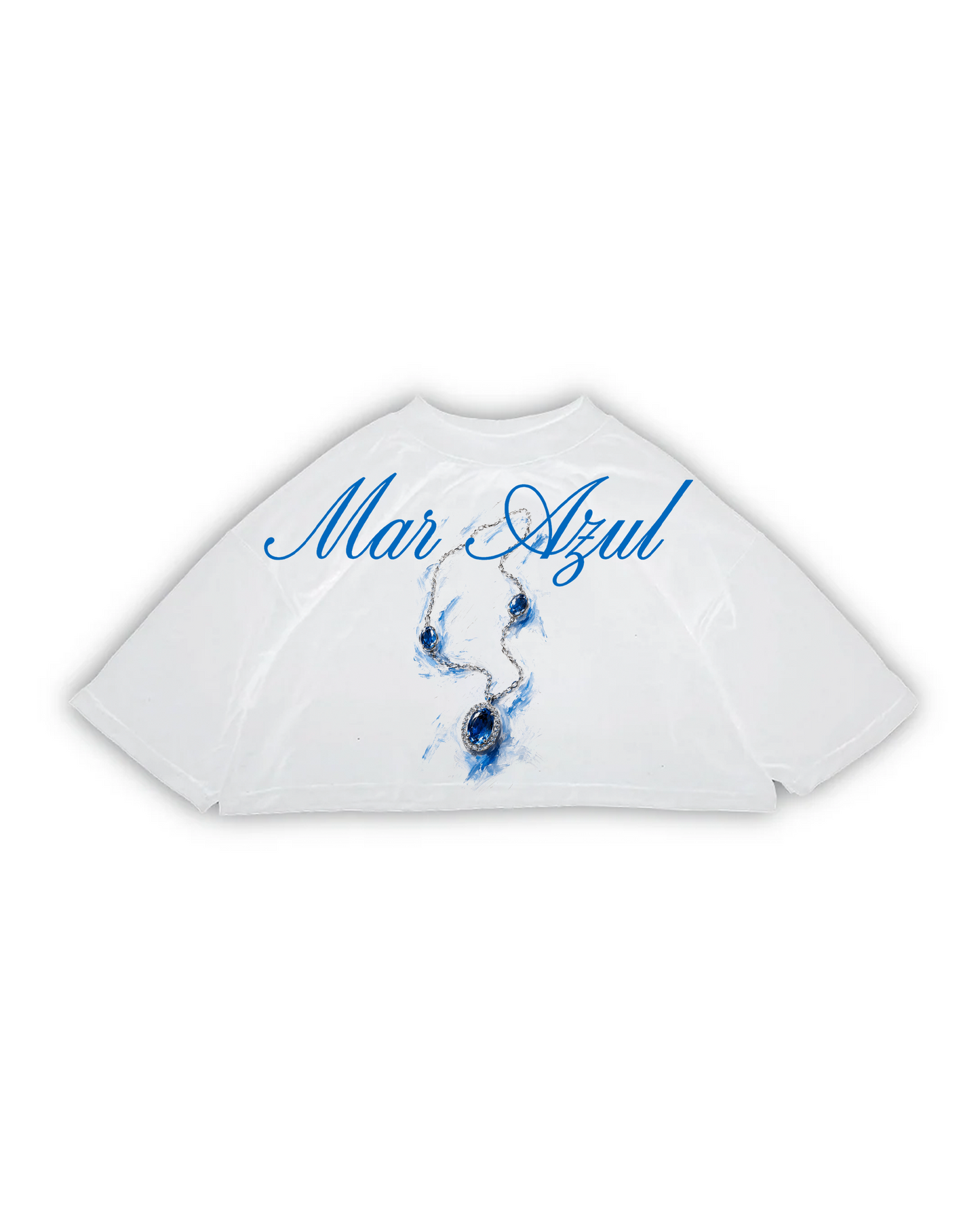 MAR AZUL CROP TOP OVERSIZE PREMIUM