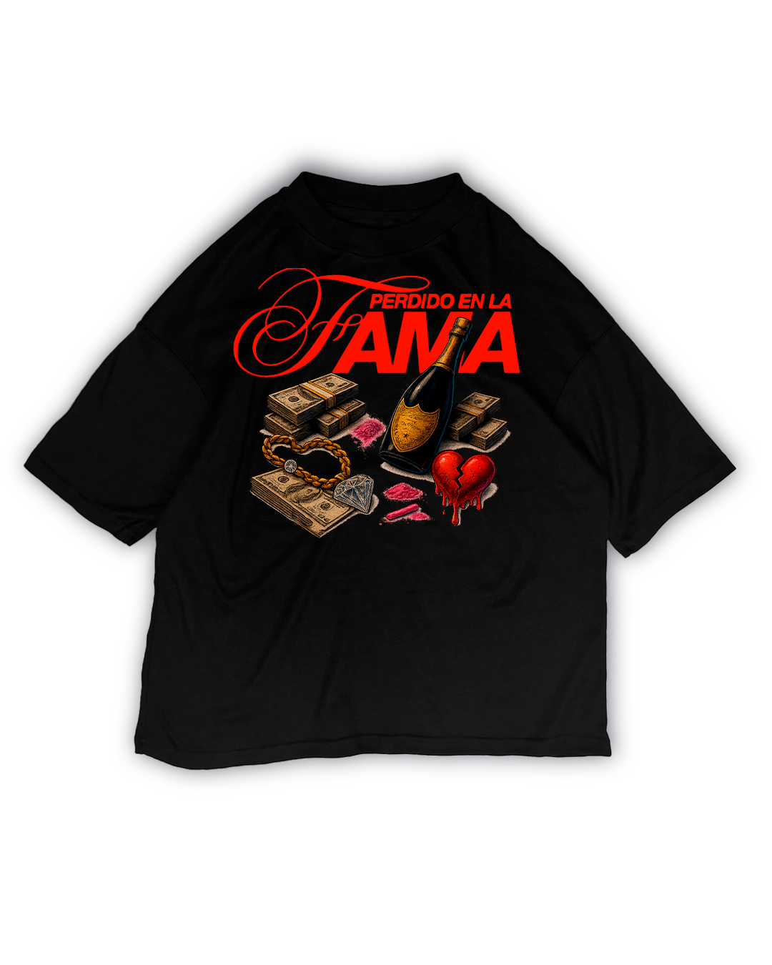 PERDIDO EN LA FAMA OFICIAL OVER PREMIUM TEE